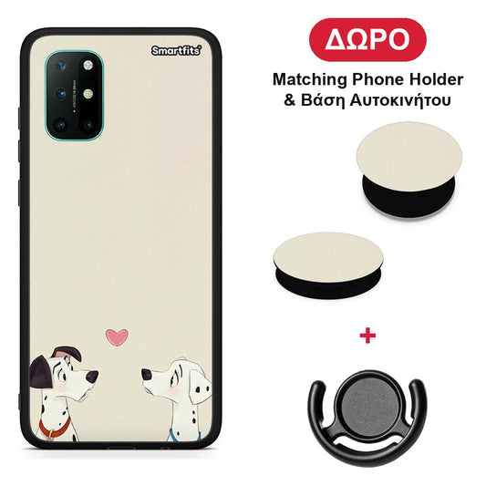 Dalmatians Love - OnePlus 8T θήκη + Δώρο Phone Holder & Βάση Αυτοκινήτου