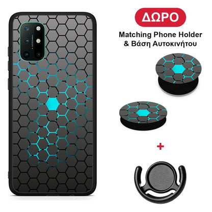 Geometric Hexagonal - OnePlus 8T θήκη + Δώρο Phone Holder & Βάση Αυτοκινήτου