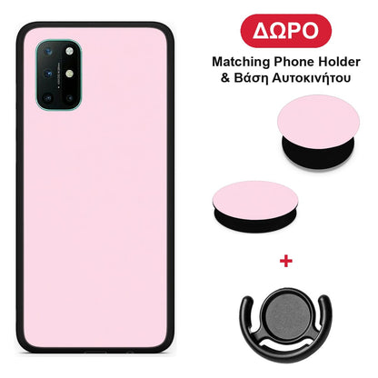 Pale Pink - OnePlus 8T θήκη + Δώρο Phone Holder & Βάση Αυτοκινήτου