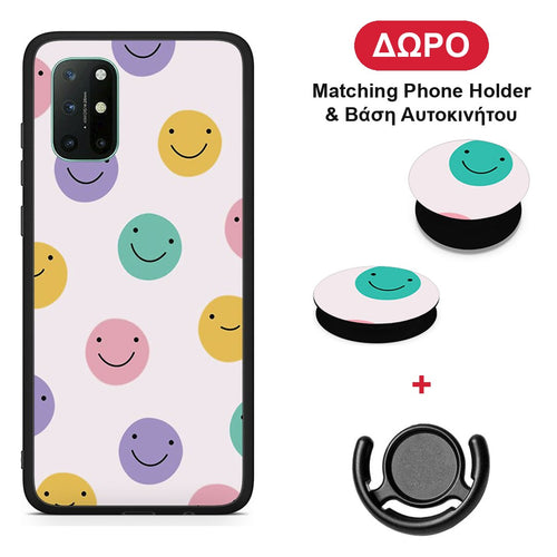 Smiley Faces - OnePlus 8T θήκη + Δώρο Phone Holder & Βάση Αυτοκινήτου