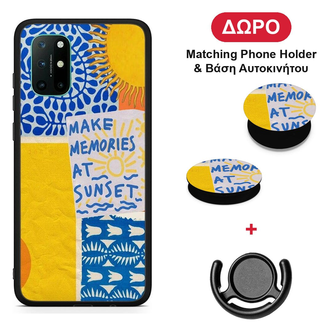 Sunset Memories - OnePlus 8T θήκη + Δώρο Phone Holder & Βάση Αυτοκινήτου