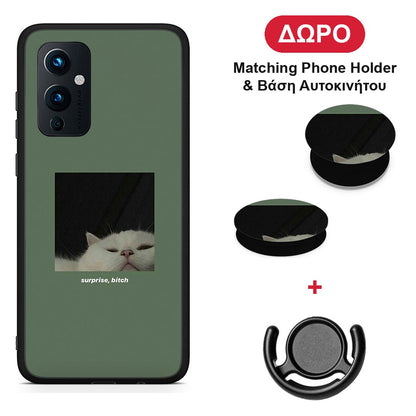 Bitch Surprise - OnePlus 9 θήκη + Δώρο Phone Holder & Βάση Αυτοκινήτου
