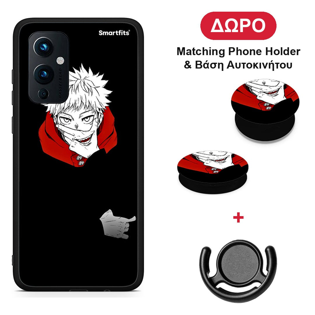 Itadori Anime - OnePlus 9 θήκη + Δώρο Phone Holder & Βάση Αυτοκινήτου