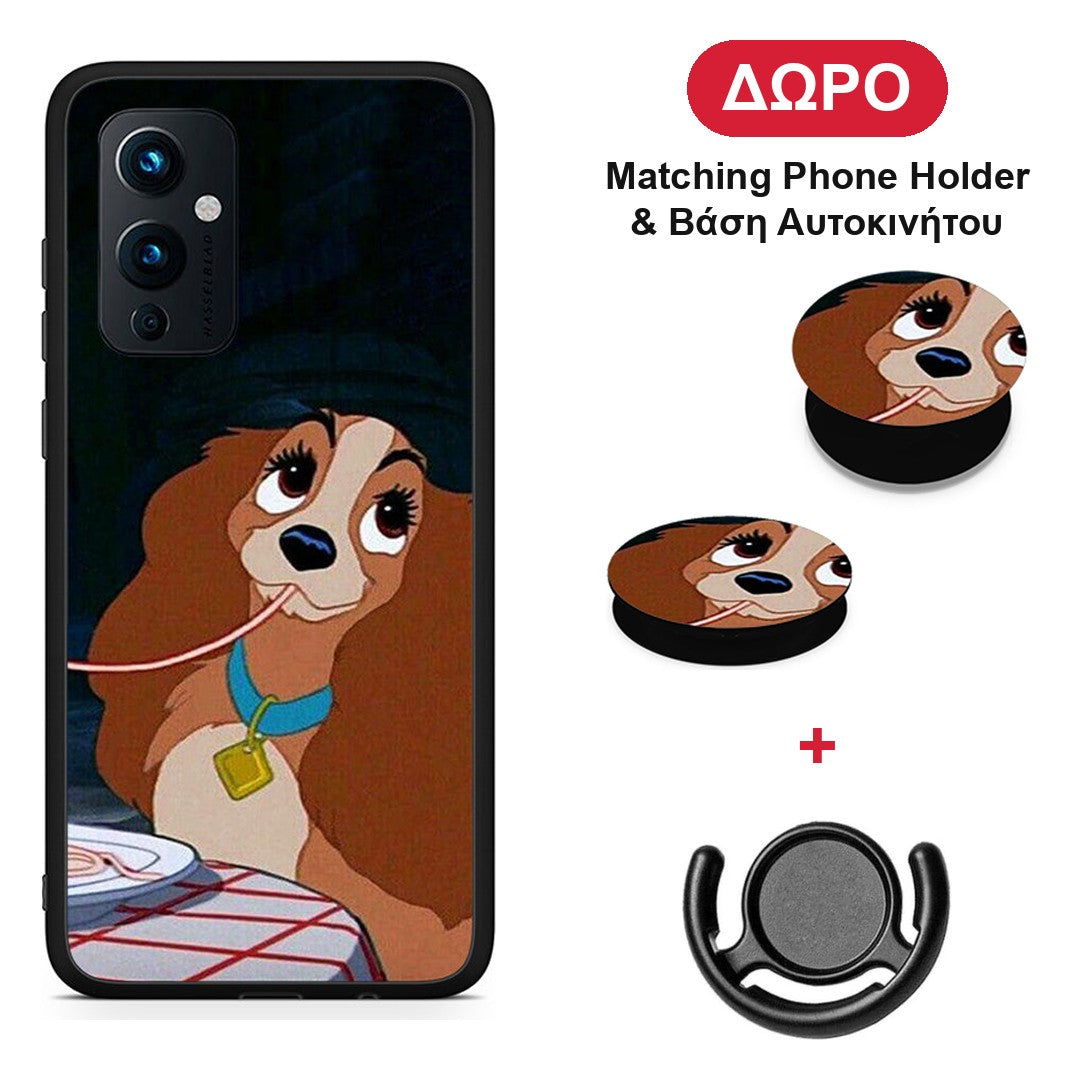 Lady And Tramp 2 - OnePlus 9 θήκη + Δώρο Phone Holder & Βάση Αυτοκινήτου