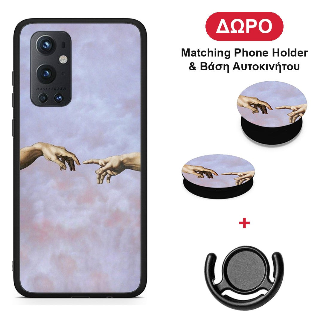 Adam Hand - OnePlus 9 Pro θήκη + Δώρο Phone Holder & Βάση Αυτοκινήτου