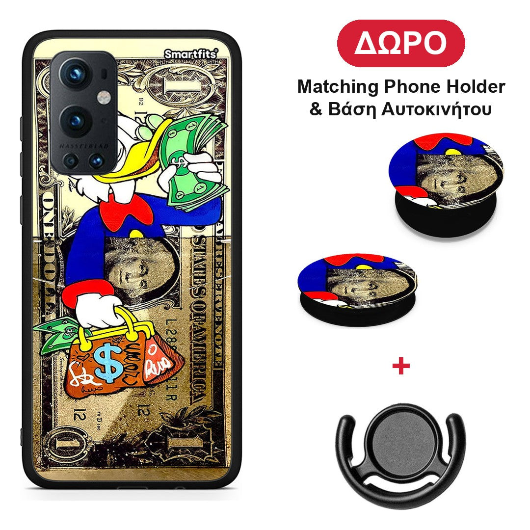 Duck Money - OnePlus 9 Pro θήκη + Δώρο Phone Holder & Βάση Αυτοκινήτου