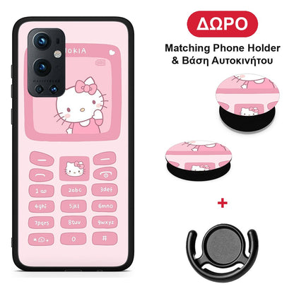 Hello Kitten - OnePlus 9 Pro θήκη + Δώρο Phone Holder & Βάση Αυτοκινήτου