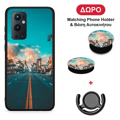 Landscape City - OnePlus 9 Pro θήκη + Δώρο Phone Holder & Βάση Αυτοκινήτου