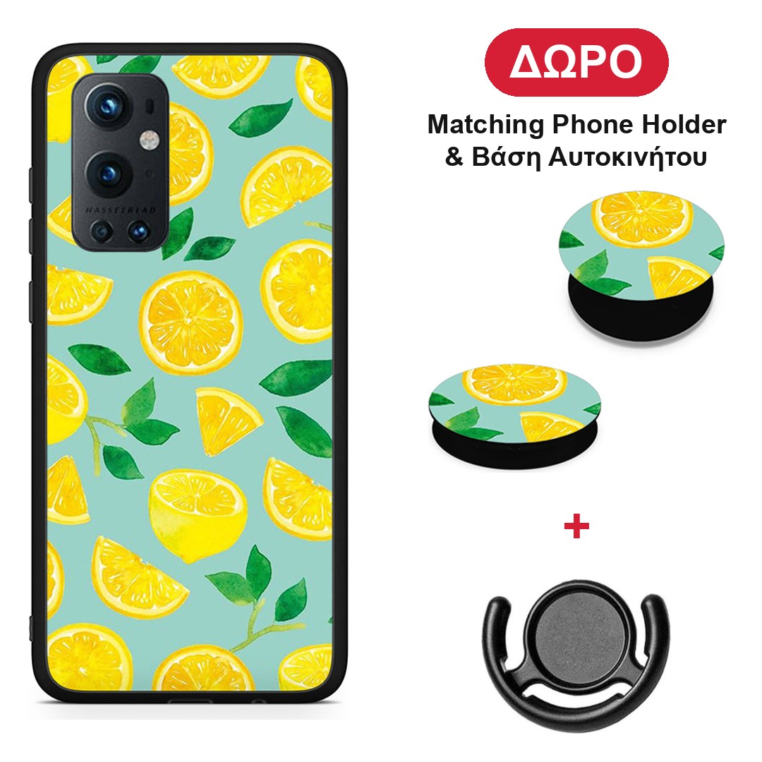 Lemons - OnePlus 9 Pro θήκη + Δώρο Phone Holder & Βάση Αυτοκινήτου