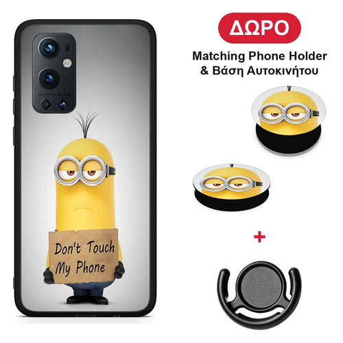 Text Minion - OnePlus 9 Pro θήκη + Δώρο Phone Holder & Βάση Αυτοκινήτου