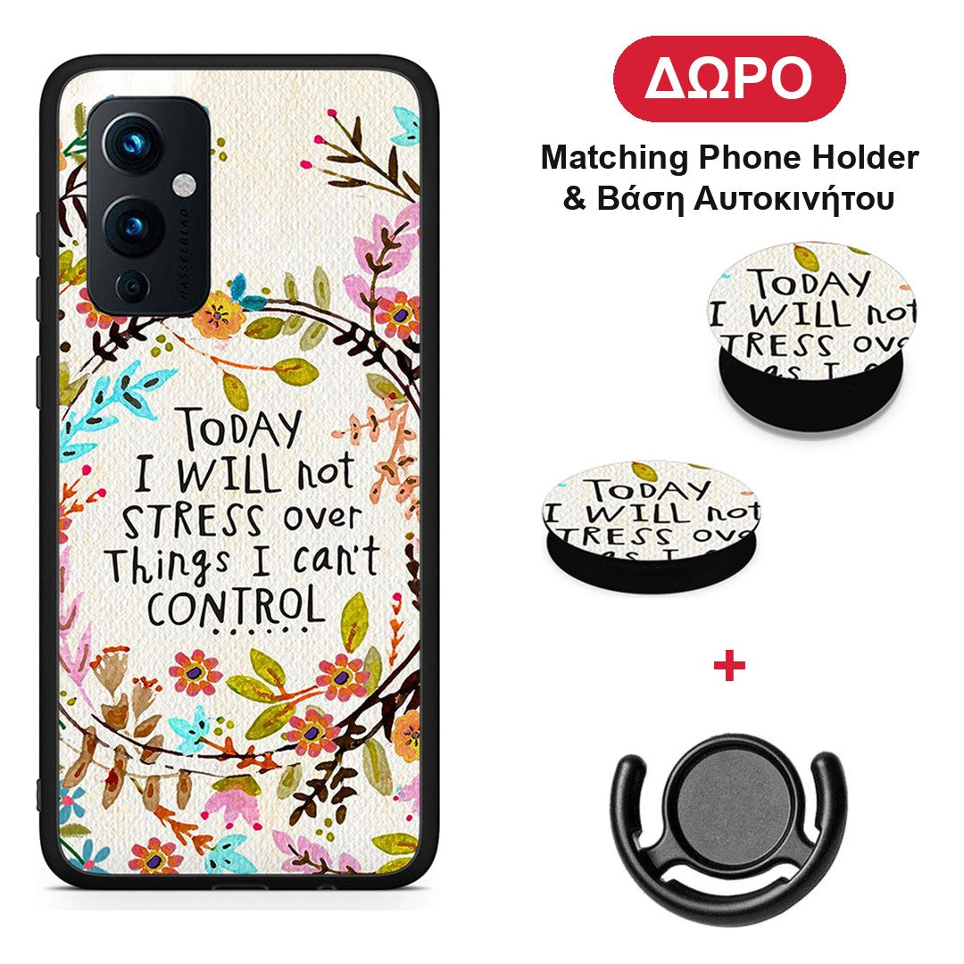 Stress Over - OnePlus 9 θήκη + Δώρο Phone Holder & Βάση Αυτοκινήτου