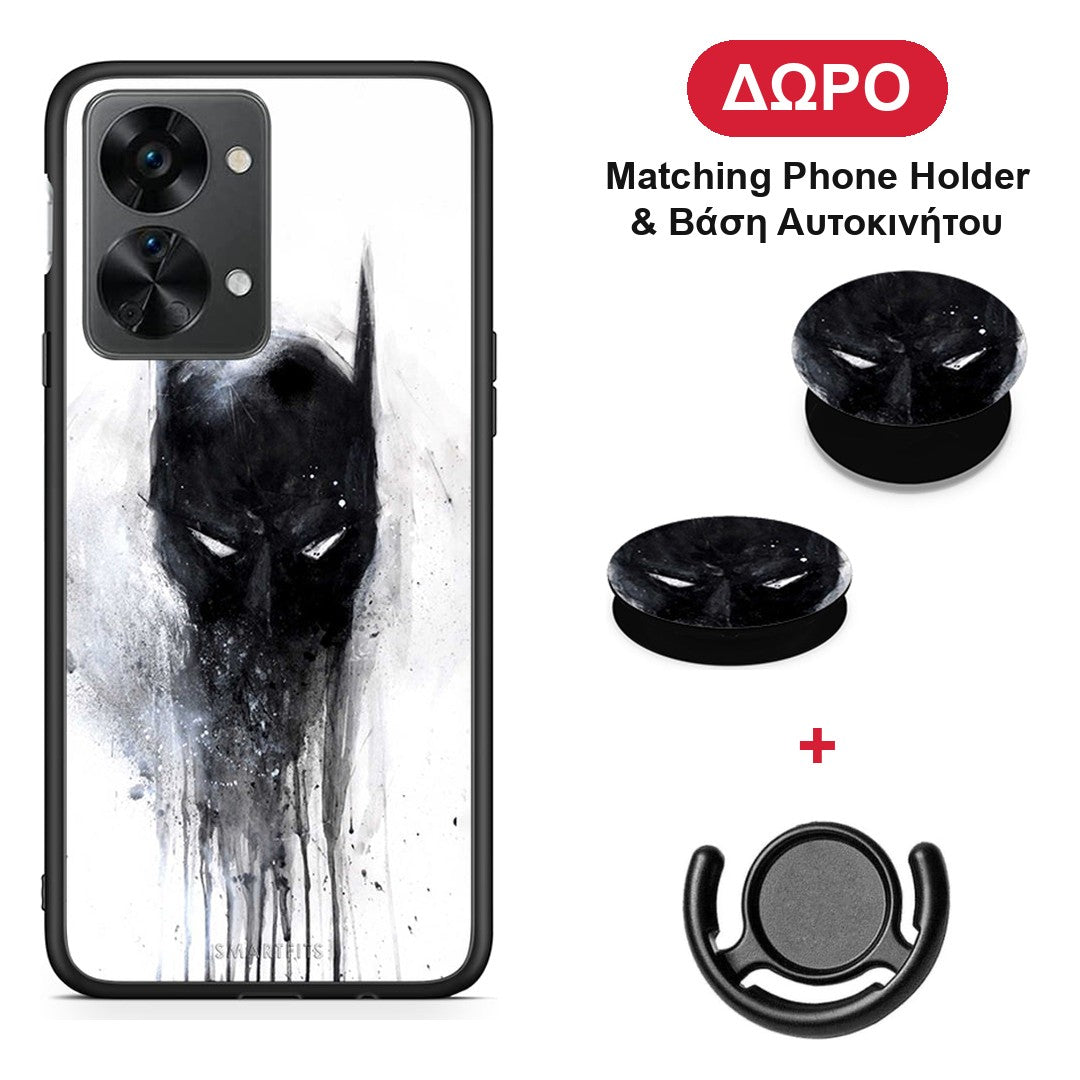 Hero Paint Bat - OnePlus Nord 2T θήκη + Δώρο Phone Holder & Βάση Αυτοκινήτου