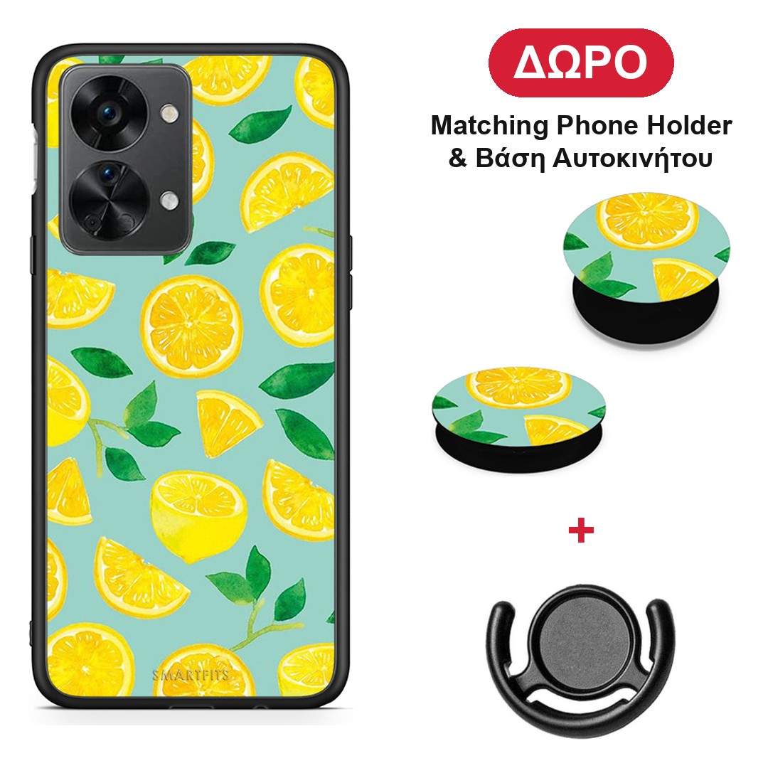 Lemons - OnePlus Nord 2T θήκη + Δώρο Phone Holder & Βάση Αυτοκινήτου