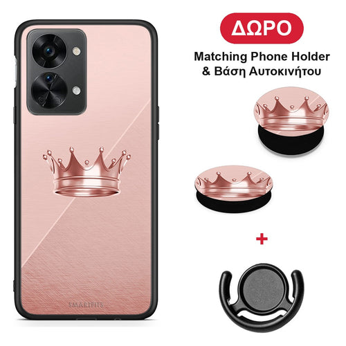 Minimal Crown - OnePlus Nord 2T θήκη + Δώρο Phone Holder & Βάση Αυτοκινήτου