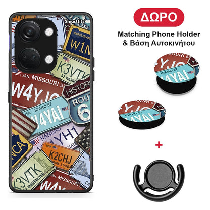 Car Plates - OnePlus Nord 3 θήκη + Δώρο Phone Holder & Βάση Αυτοκινήτου