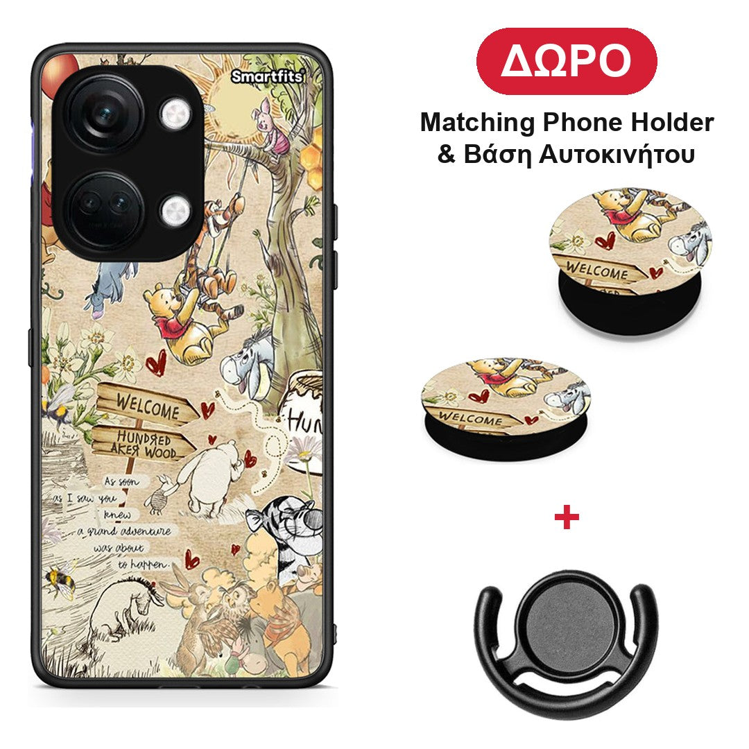 Happy Friends - OnePlus Nord 3 θήκη + Δώρο Phone Holder & Βάση Αυτοκινήτου
