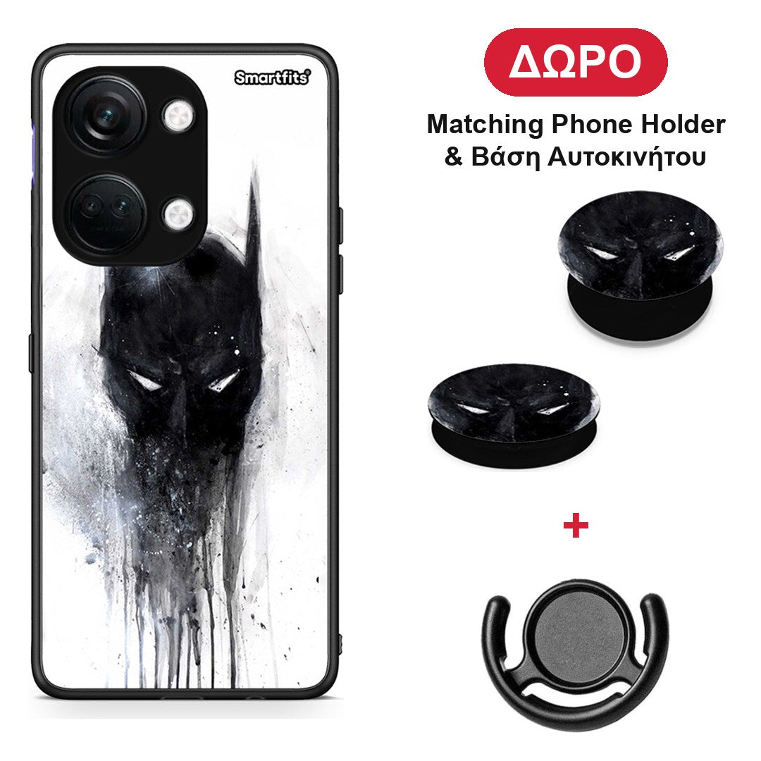 Hero Paint Bat - OnePlus Nord 3 θήκη + Δώρο Phone Holder & Βάση Αυτοκινήτου