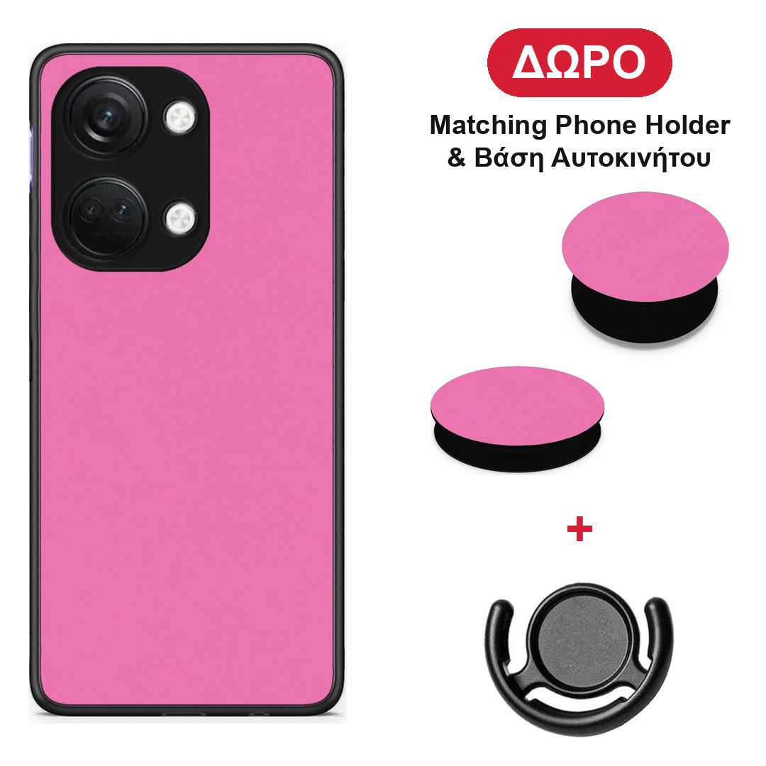 Rose Pink - OnePlus Nord 3 θήκη + Δώρο Phone Holder & Βάση Αυτοκινήτου