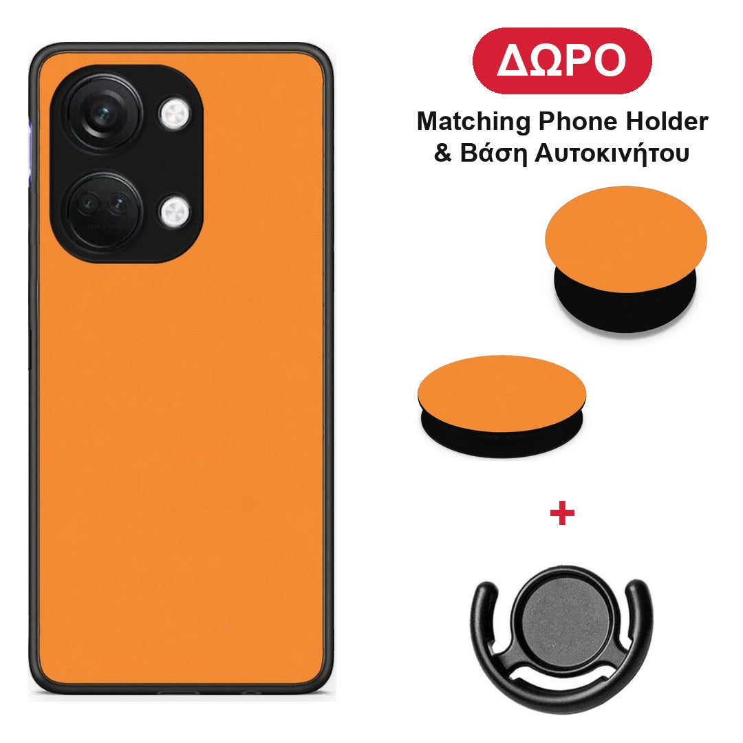 Tangerine Orange - OnePlus Nord 3 θήκη + Δώρο Phone Holder & Βάση Αυτοκινήτου