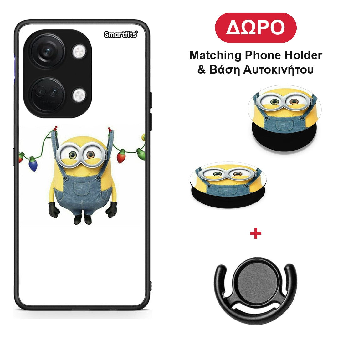 Xmas Minion Lights - OnePlus Nord 3 θήκη + Δώρο Phone Holder & Βάση Αυτοκινήτου