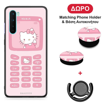 Hello Kitten - OnePlus Nord 5G θήκη + Δώρο Phone Holder & Βάση Αυτοκινήτου