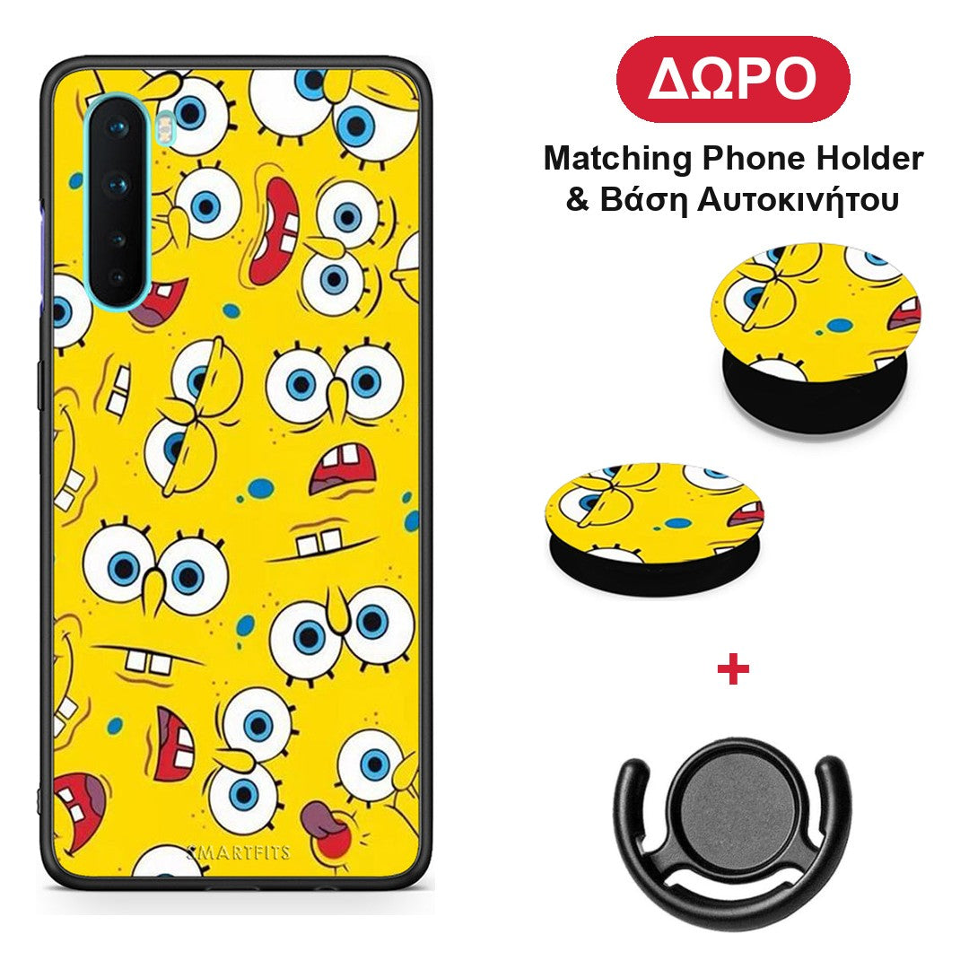 PopArt Sponge - OnePlus Nord 5G θήκη + Δώρο Phone Holder & Βάση Αυτοκινήτου