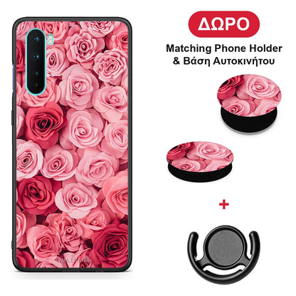 Valentine RoseGarden - OnePlus Nord 5G θήκη + Δώρο Phone Holder & Βάση Αυτοκινήτου