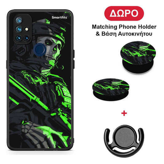 Green Soldier - OnePlus Nord N10 5G θήκη + Δώρο Phone Holder & Βάση Αυτοκινήτου