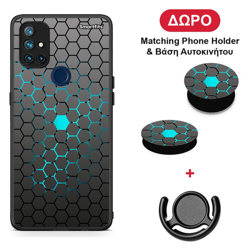 Geometric Hexagonal - OnePlus Nord N10 5G θήκη + Δώρο Phone Holder & Βάση Αυτοκινήτου