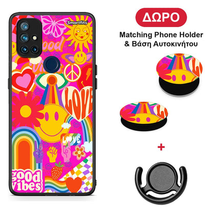 Hippie Love - OnePlus Nord N10 5G θήκη + Δώρο Phone Holder & Βάση Αυτοκινήτου