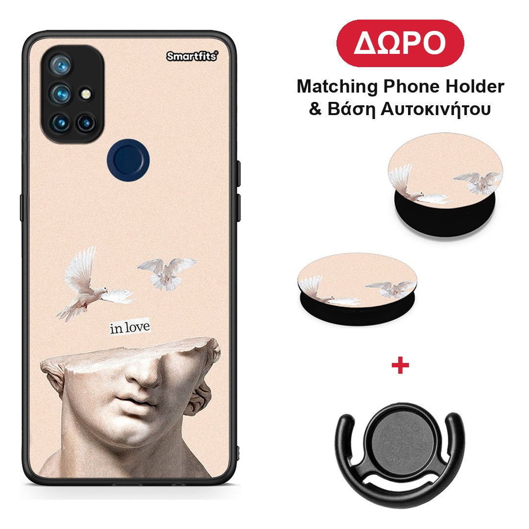 In Love - OnePlus Nord N10 5G θήκη + Δώρο Phone Holder & Βάση Αυτοκινήτου