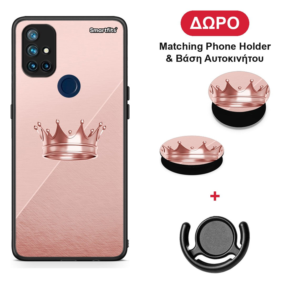 Minimal Crown - OnePlus Nord N10 5G θήκη + Δώρο Phone Holder & Βάση Αυτοκινήτου