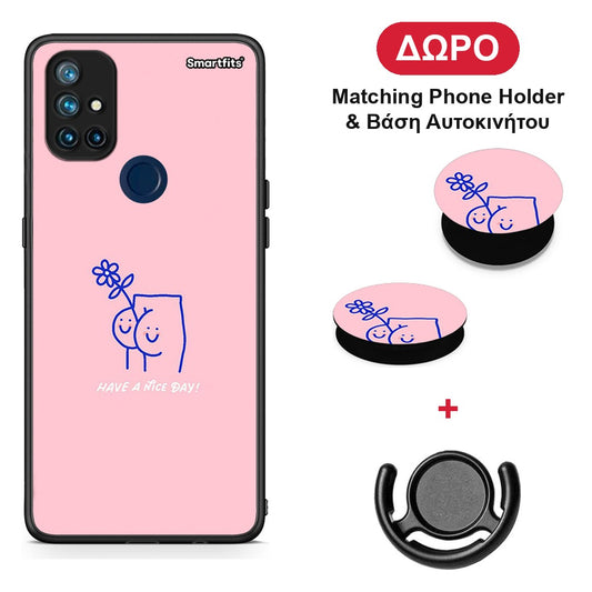 Nice Day - OnePlus Nord N10 5G θήκη + Δώρο Phone Holder & Βάση Αυτοκινήτου