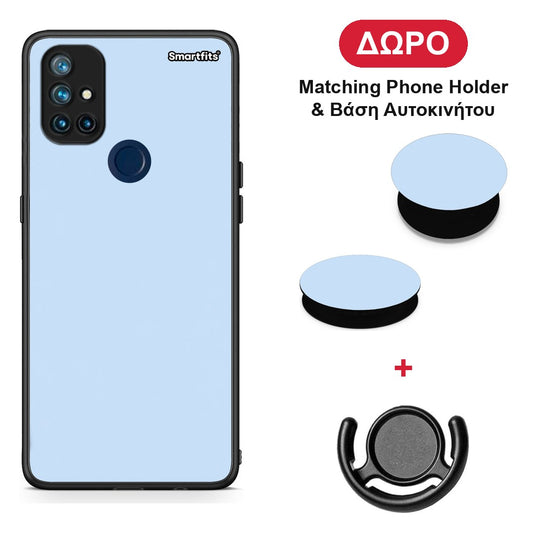 Powder Blue - OnePlus Nord N10 5G θήκη + Δώρο Phone Holder & Βάση Αυτοκινήτου
