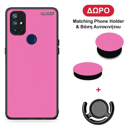 Rose Pink - OnePlus Nord N10 5G θήκη + Δώρο Phone Holder & Βάση Αυτοκινήτου