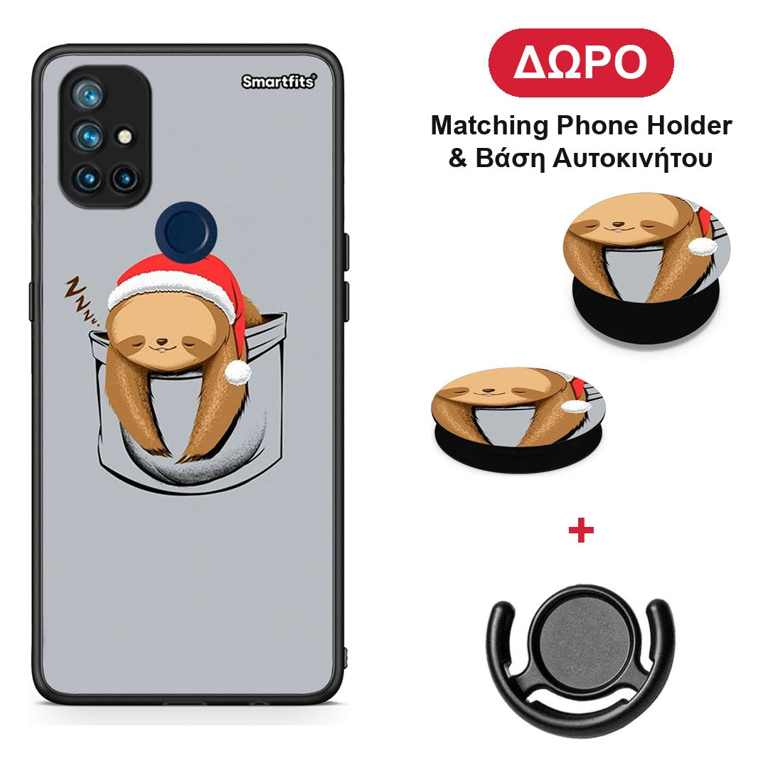 Xmas Zzzz - OnePlus Nord N10 5G θήκη + Δώρο Phone Holder & Βάση Αυτοκινήτου