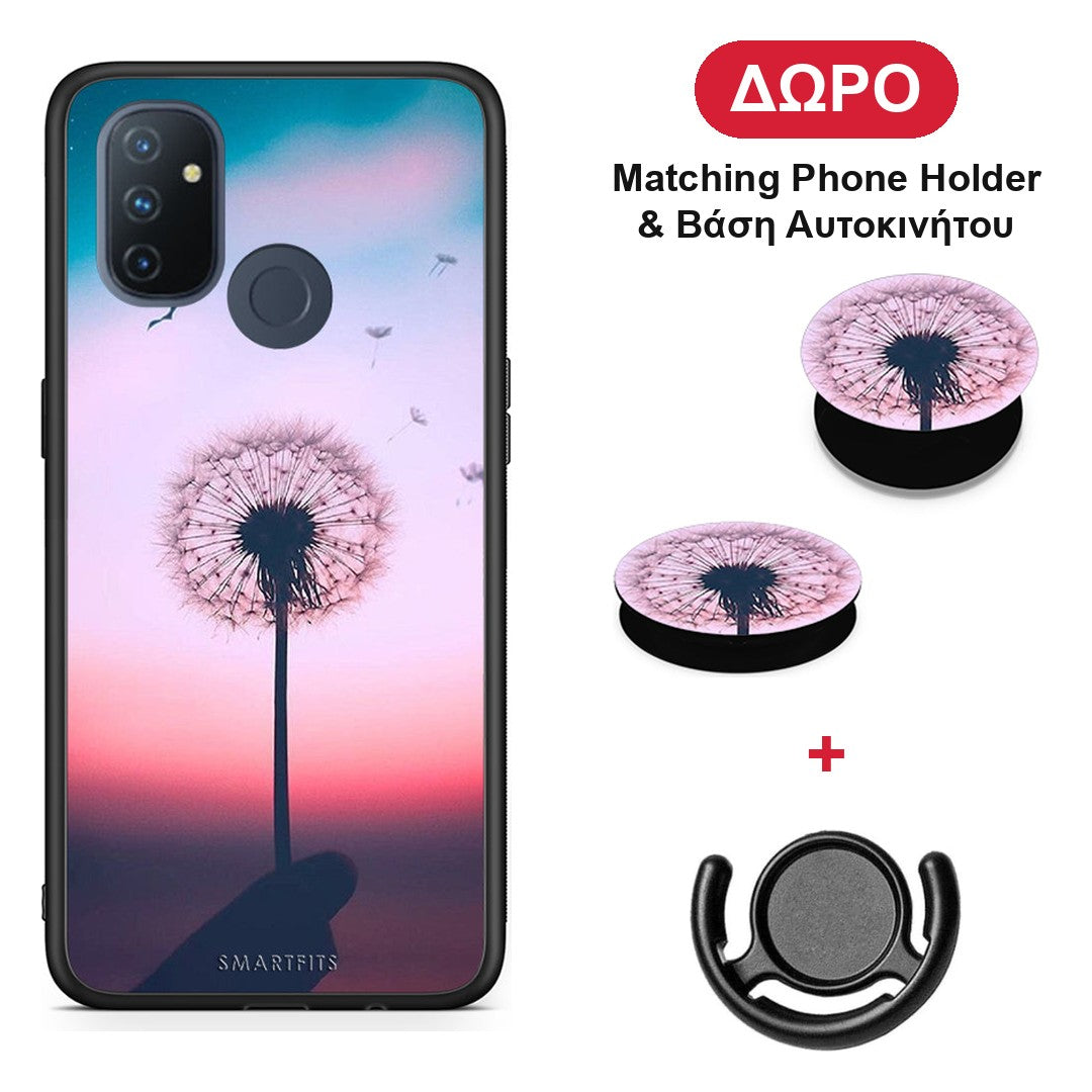 Boho Wish - OnePlus Nord N100 θήκη + Δώρο Phone Holder & Βάση Αυτοκινήτου