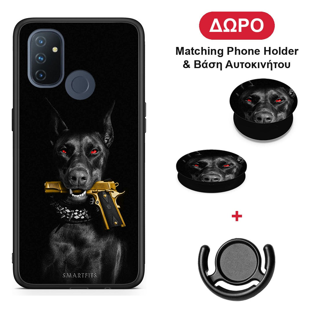 Golden Gun - OnePlus Nord N100 θήκη + Δώρο Phone Holder & Βάση Αυτοκινήτου