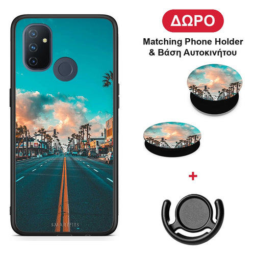 Landscape City - OnePlus Nord N100 θήκη + Δώρο Phone Holder & Βάση Αυτοκινήτου