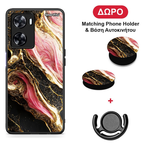 Glamorous Pink Marble - OnePlus Nord N20 SE θήκη + Δώρο Phone Holder & Βάση Αυτοκινήτου