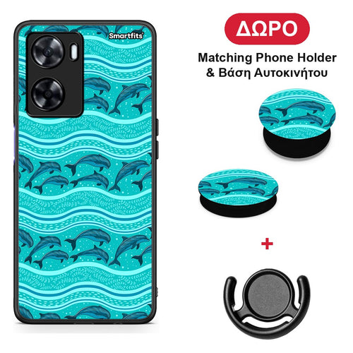 Swimming Dolphins - OnePlus Nord N20 SE θήκη + Δώρο Phone Holder & Βάση Αυτοκινήτου