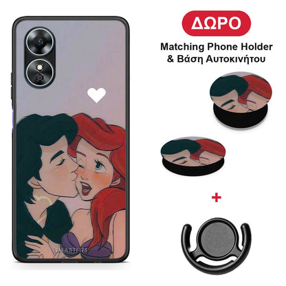 Mermaid Couple - Oppo A17 θήκη + Δώρο Phone Holder & Βάση Αυτοκινήτου
