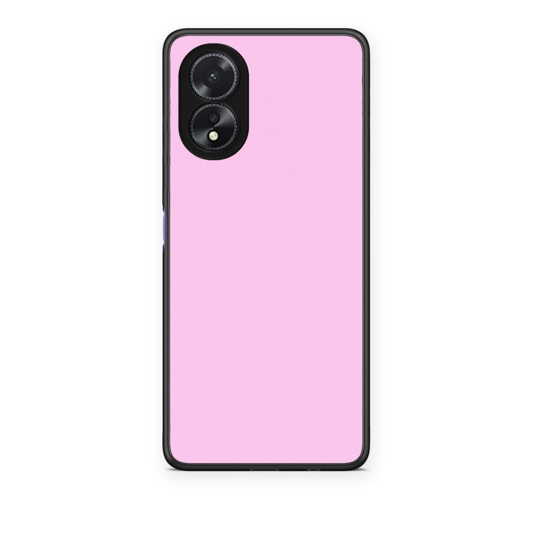 Θήκη Oppo A18 Cotton Candy Pink από τη Smartfits με σχέδιο στο πίσω μέρος και μαύρο περίβλημα | Oppo A18 Cotton Candy Pink case with colorful back and black bezels
