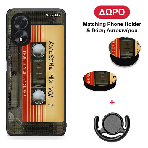 Awesome Mix - Oppo A38 θήκη + Δώρο Phone Holder & Βάση Αυτοκινήτου