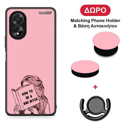 Bad Bitch - Oppo A38 θήκη + Δώρο Phone Holder & Βάση Αυτοκινήτου