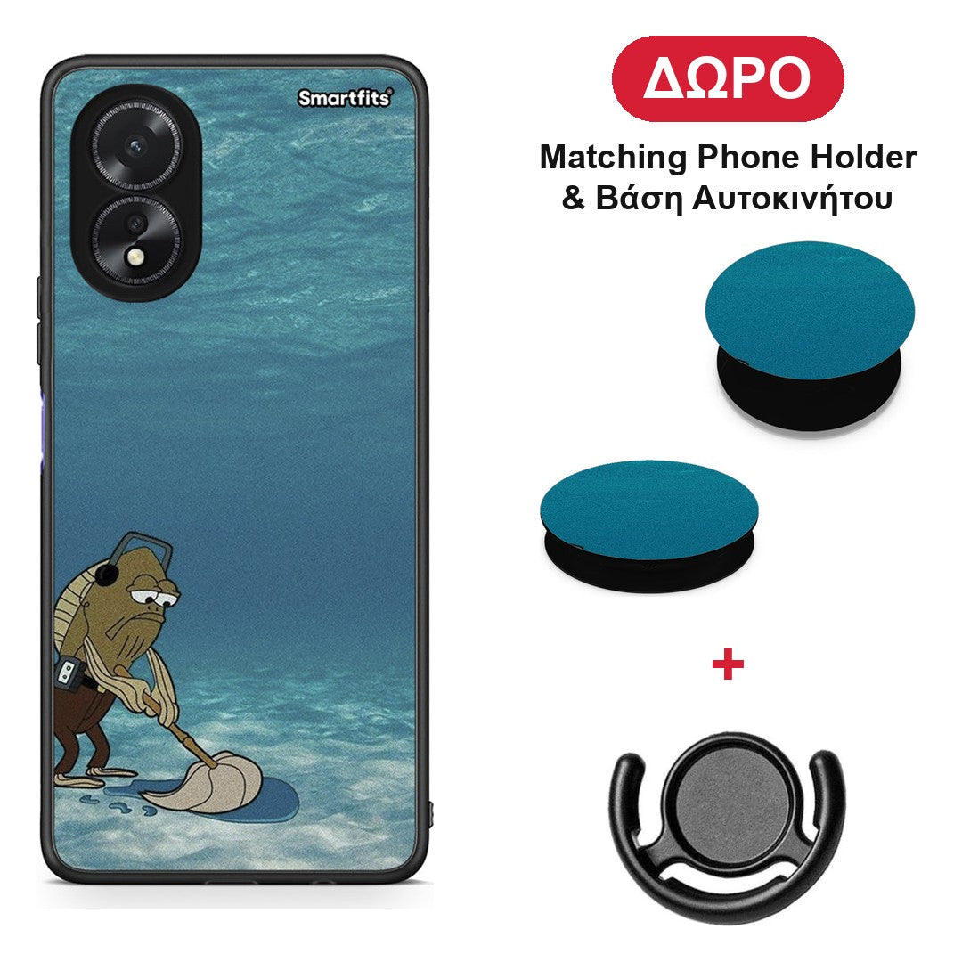 Clean The Ocean - Oppo A38 θήκη + Δώρο Phone Holder & Βάση Αυτοκινήτου