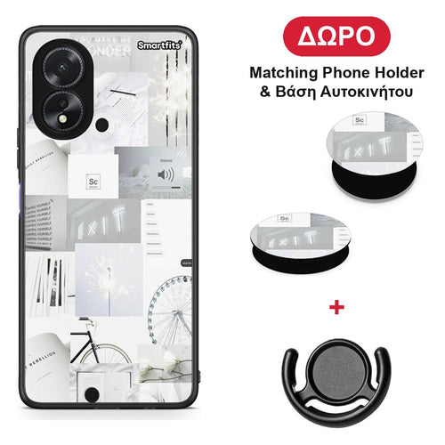 Collage Make Me Wonder - Oppo A38 θήκη + Δώρο Phone Holder & Βάση Αυτοκινήτου