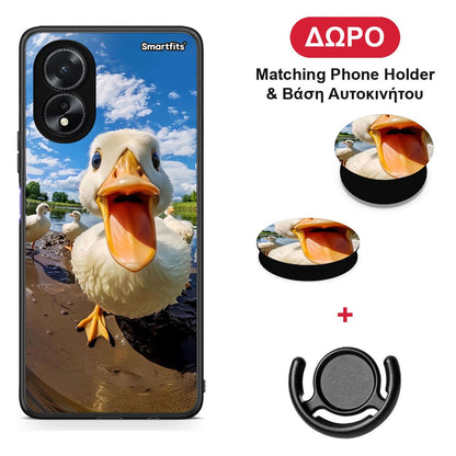 Duck Face - Oppo A38 θήκη + Δώρο Phone Holder & Βάση Αυτοκινήτου
