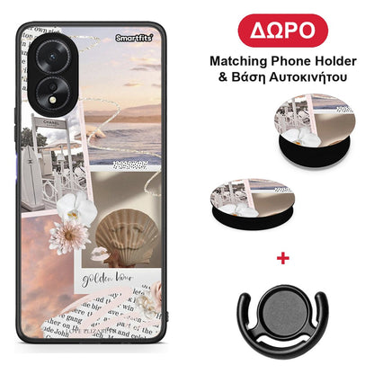 Golden Hour - Oppo A38 θήκη + Δώρο Phone Holder & Βάση Αυτοκινήτου