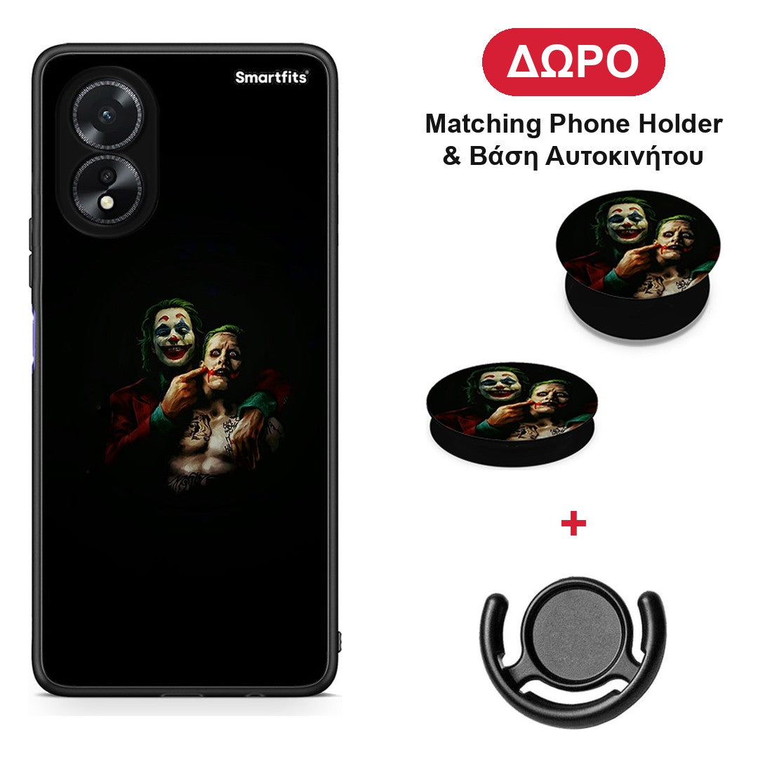 Hero Clown - Oppo A38 θήκη + Δώρο Phone Holder & Βάση Αυτοκινήτου